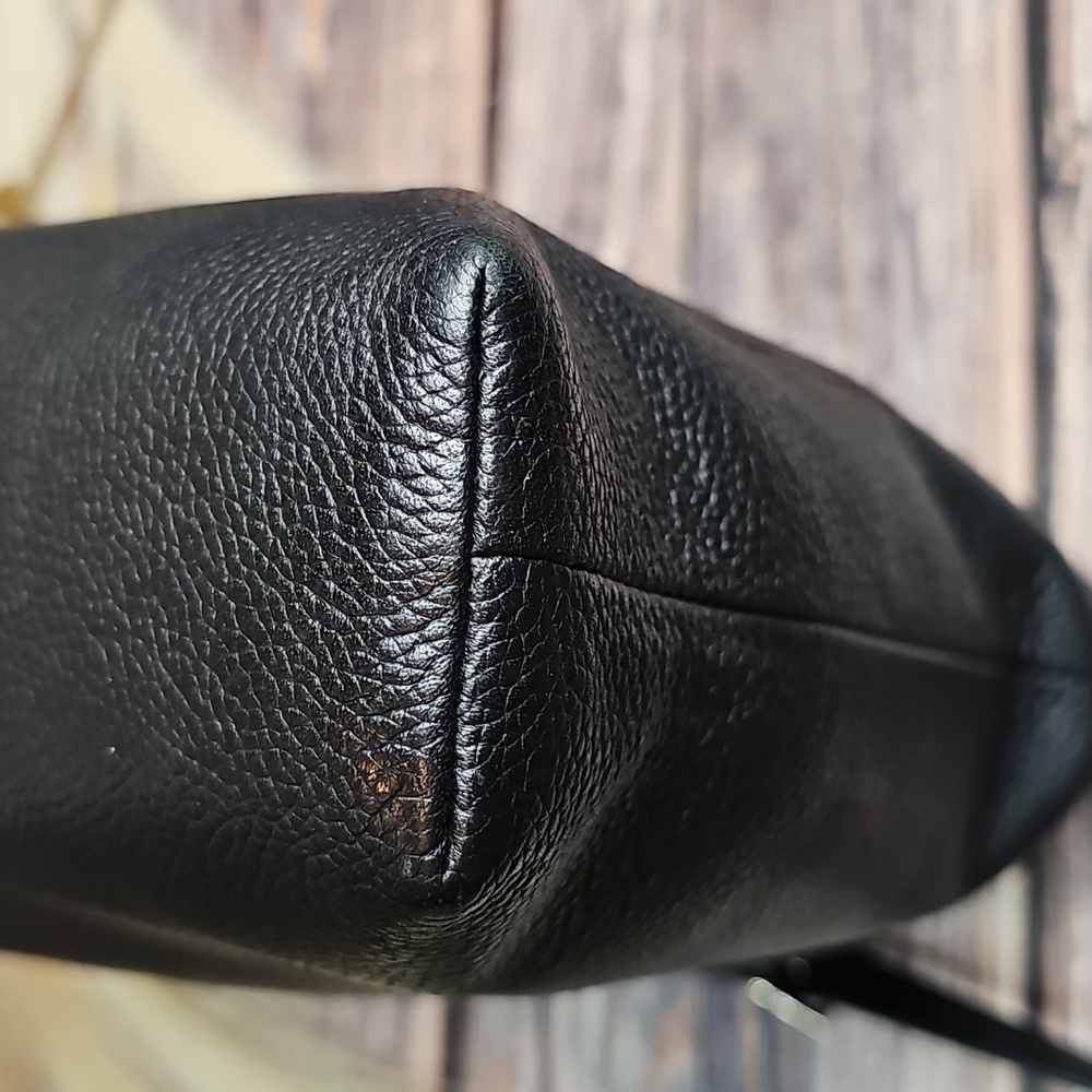 KATE SPADE CHESTER STREET DESSI BLACK PEBBLED LEATHER ADJUSTABLE CROSSBODY BAG - Picture 8 of 16